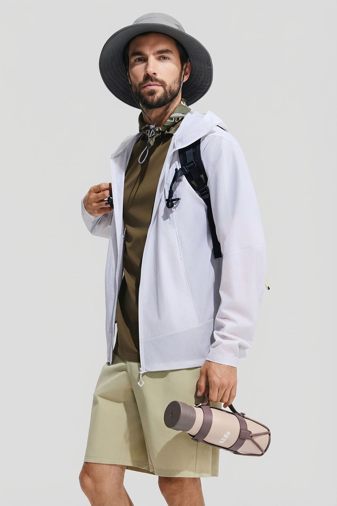 Men's Breathable Sun Protection Bucket Hat UPF 50+ TS730