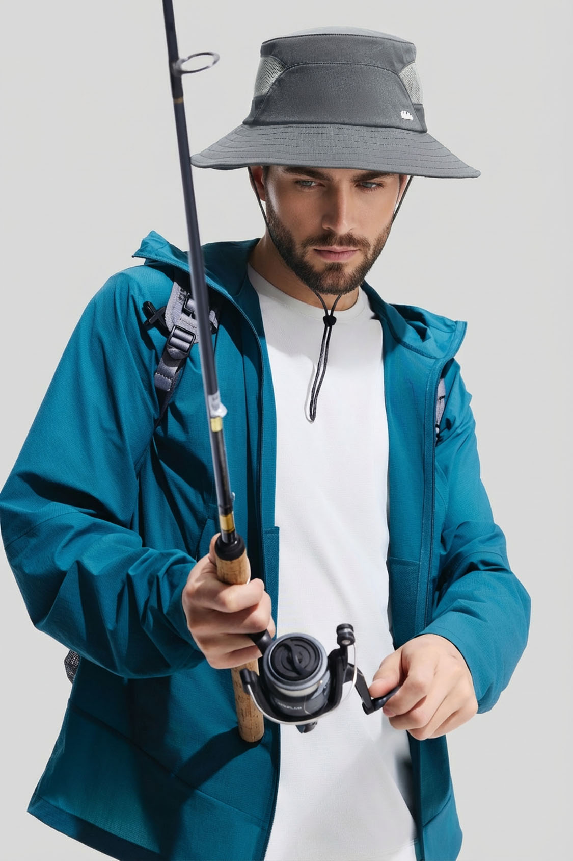 Men's Breathable Sun Protection Bucket Hat UPF 50+ TS730