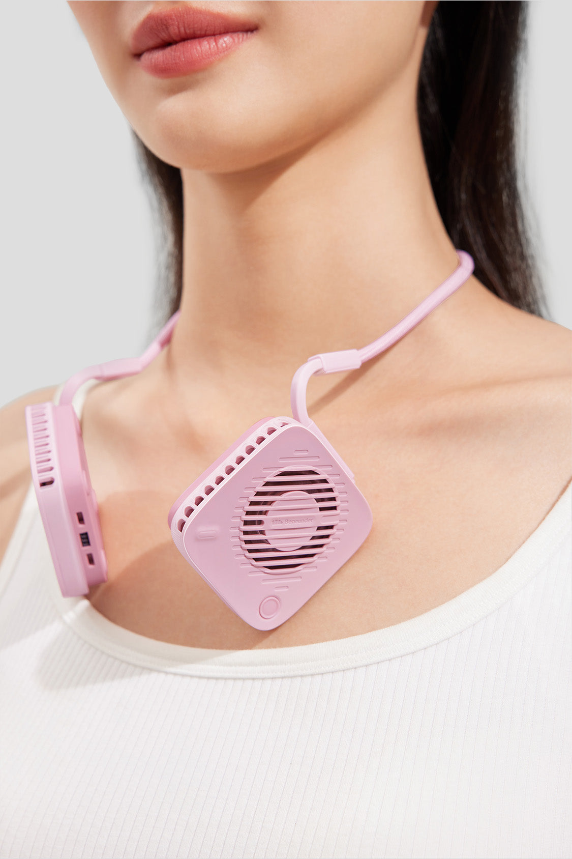 beneunder portable neck fan cooling #color_taro pink