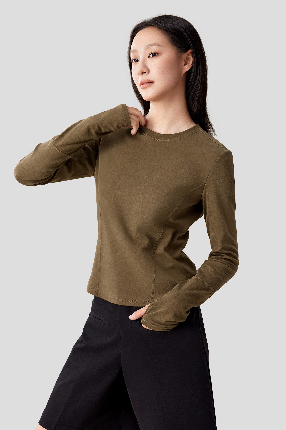 women's base layer #color_truffle brown