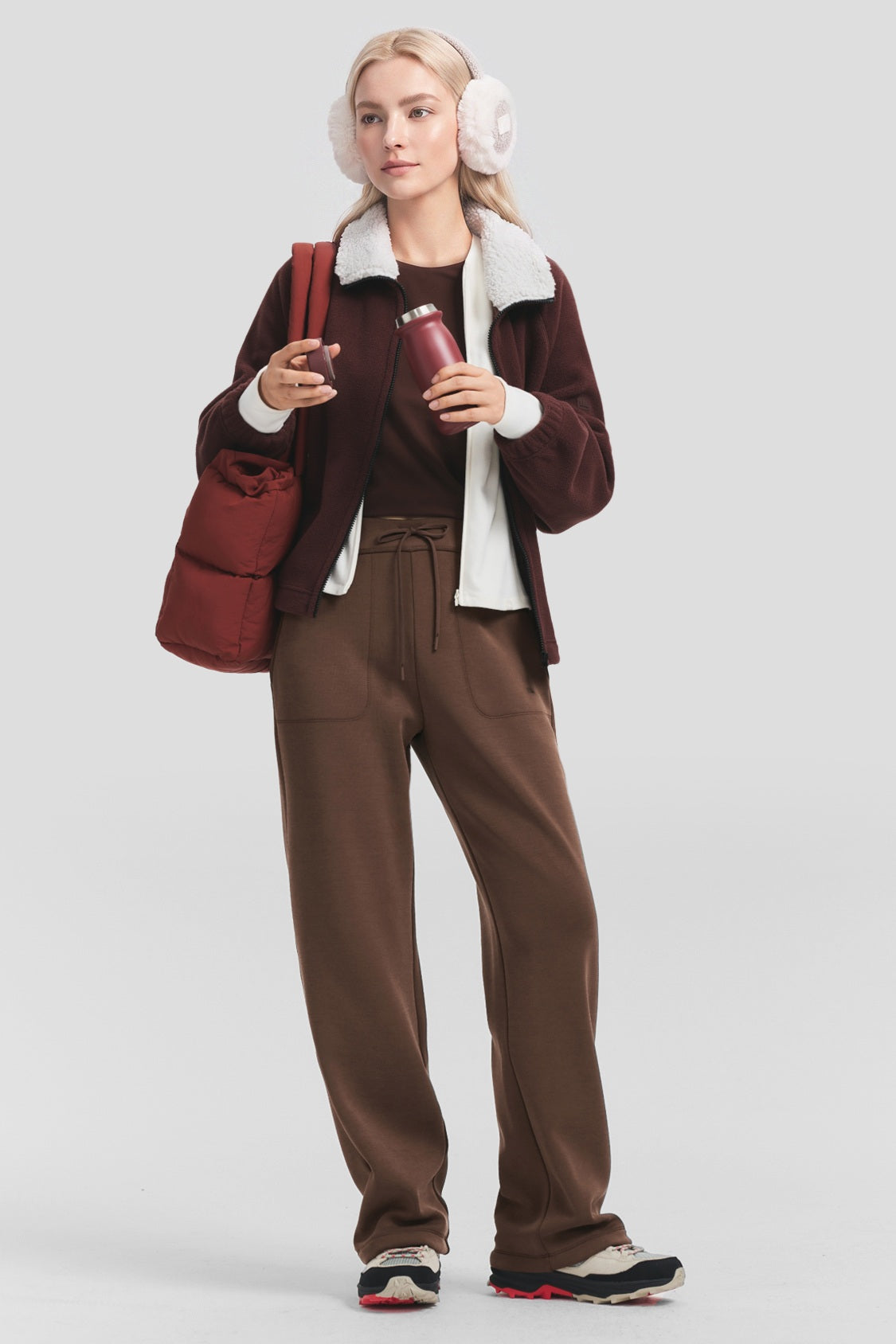 Women's Ultra-Soft High-Stretch Straight-Leg Pants SF009