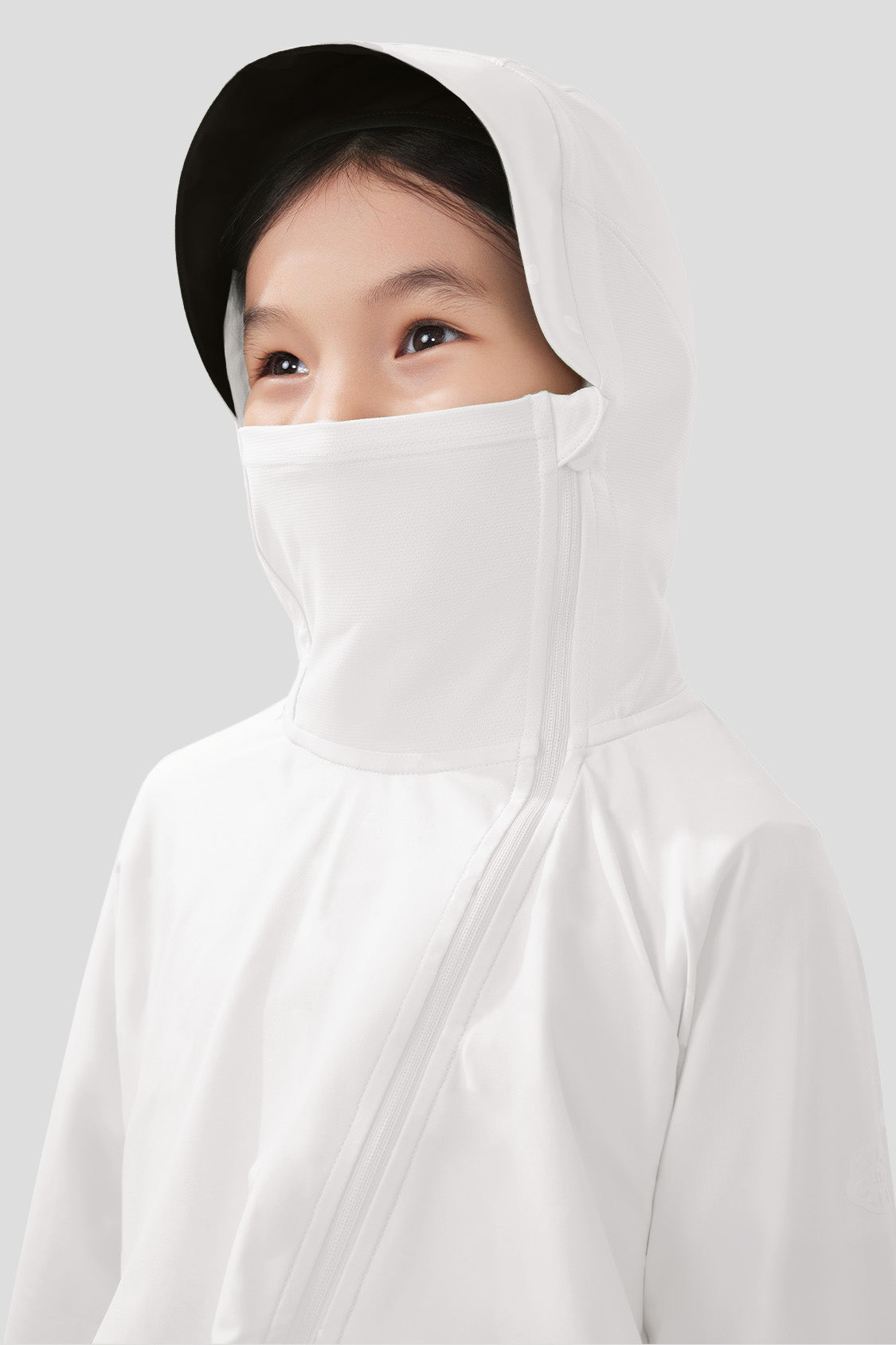 beneunder  kid's sun proctection Jacket UPF50+ #color_white