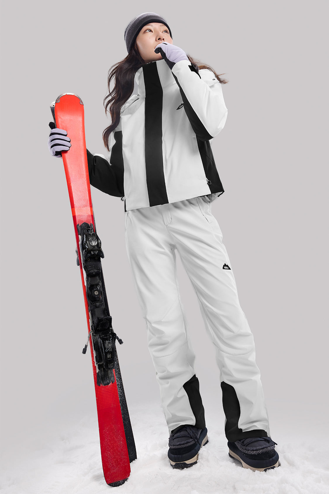 beneunder women's snow ski set #color_white