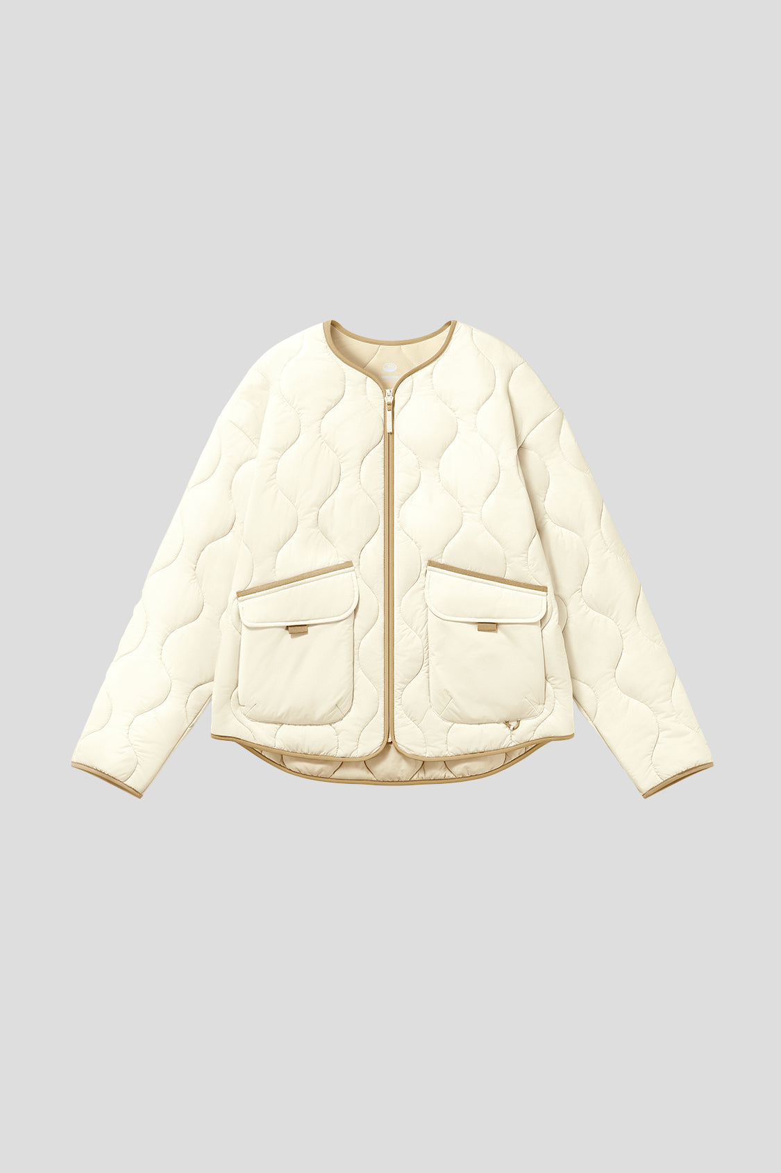 beneunder women's lightweight quilted jacket #color_beige