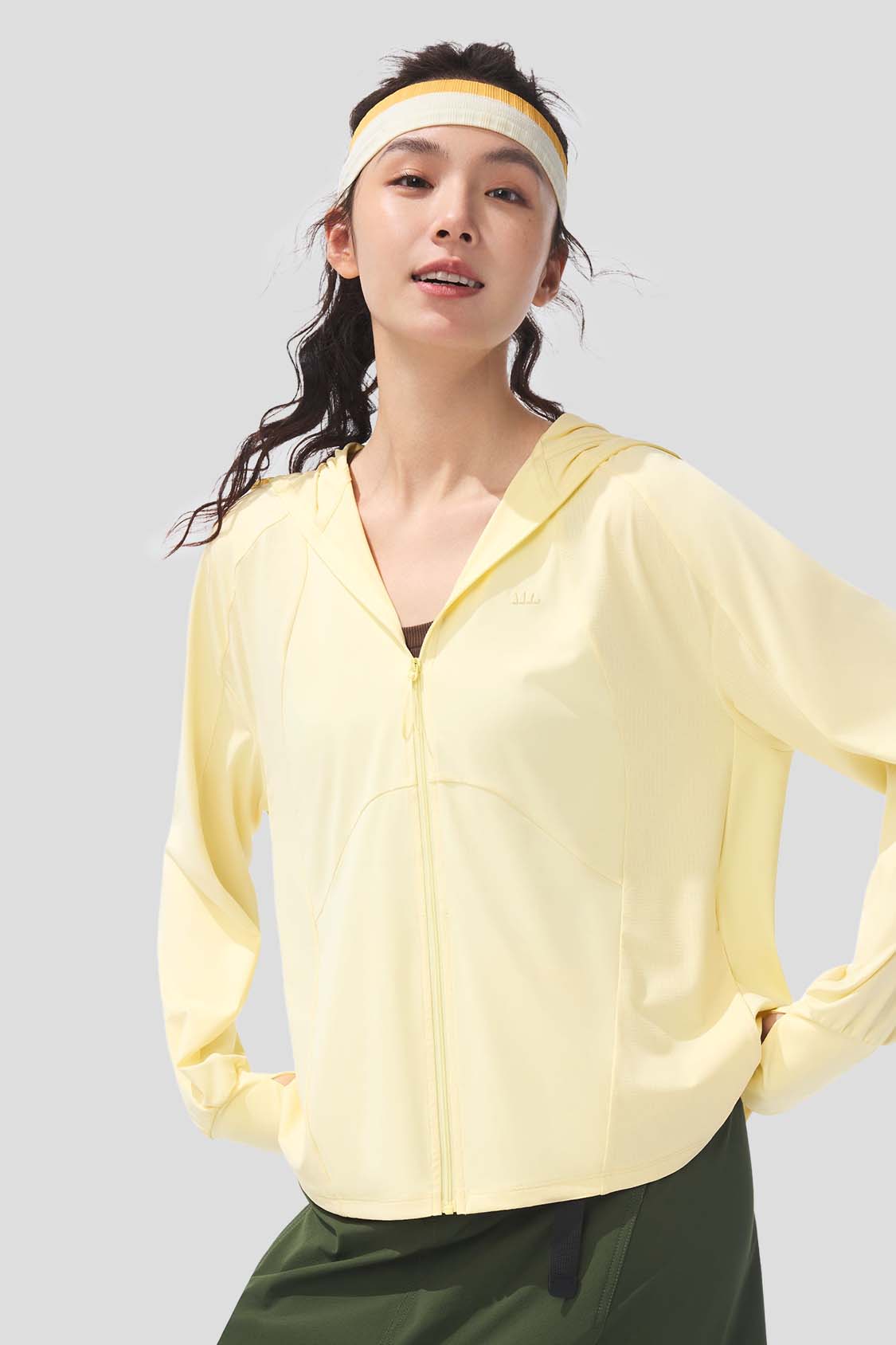 beneunder women's sun protection jacket #color_yellow