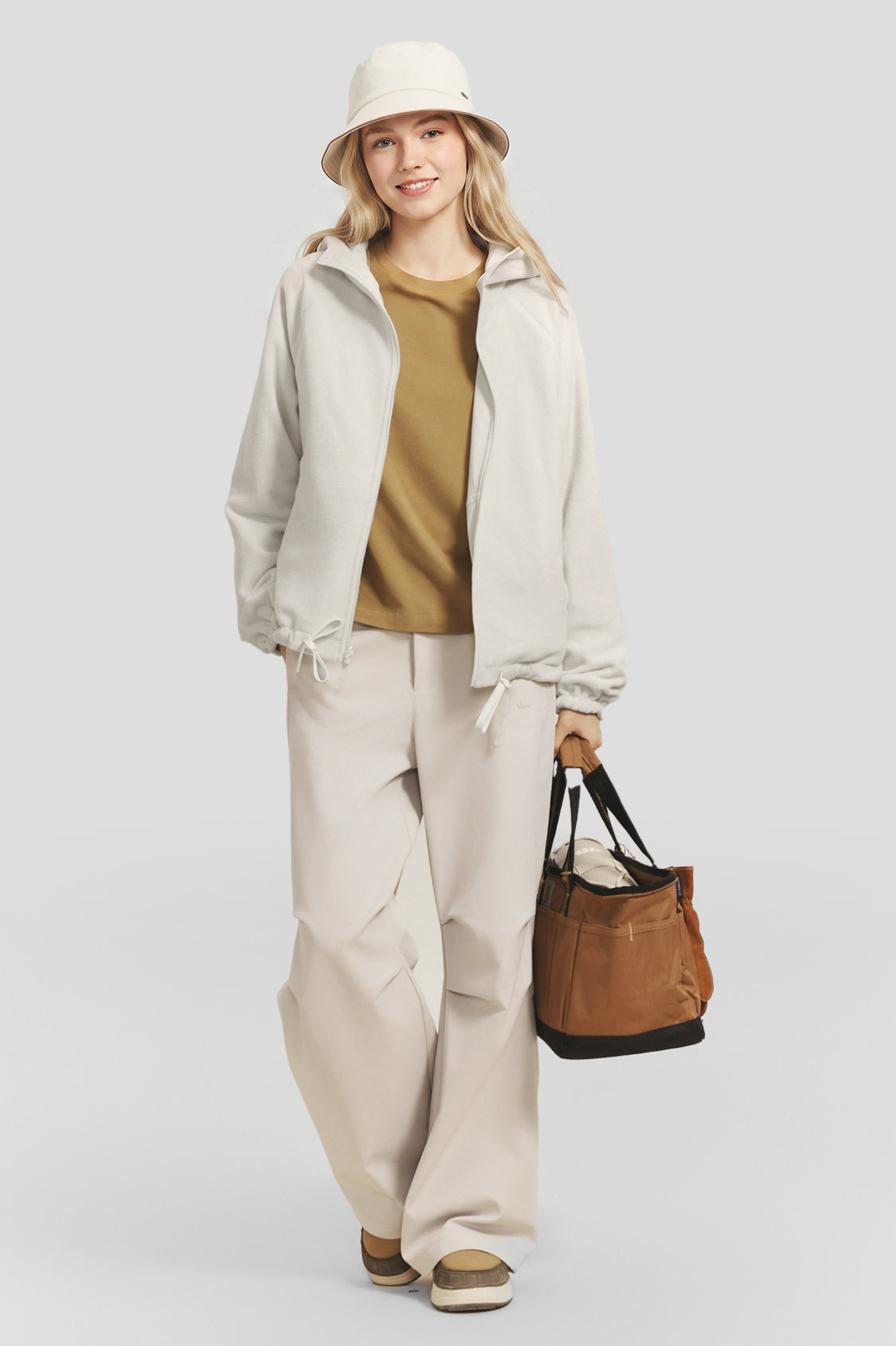 Women's Reversible Micro Fleece Hooded Jacket (Mid Warmth) PM030