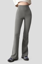 beneunder women's high elastic flared pants all season #color_graphite gray