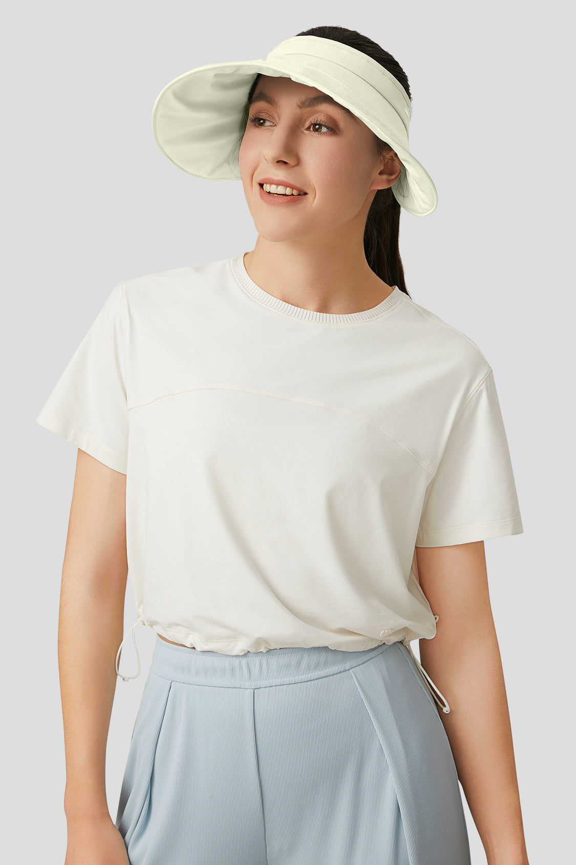 sun hat beneunder Guji Omelette upf50+ uv sun protection bucket hat for women #color_coconut rice white