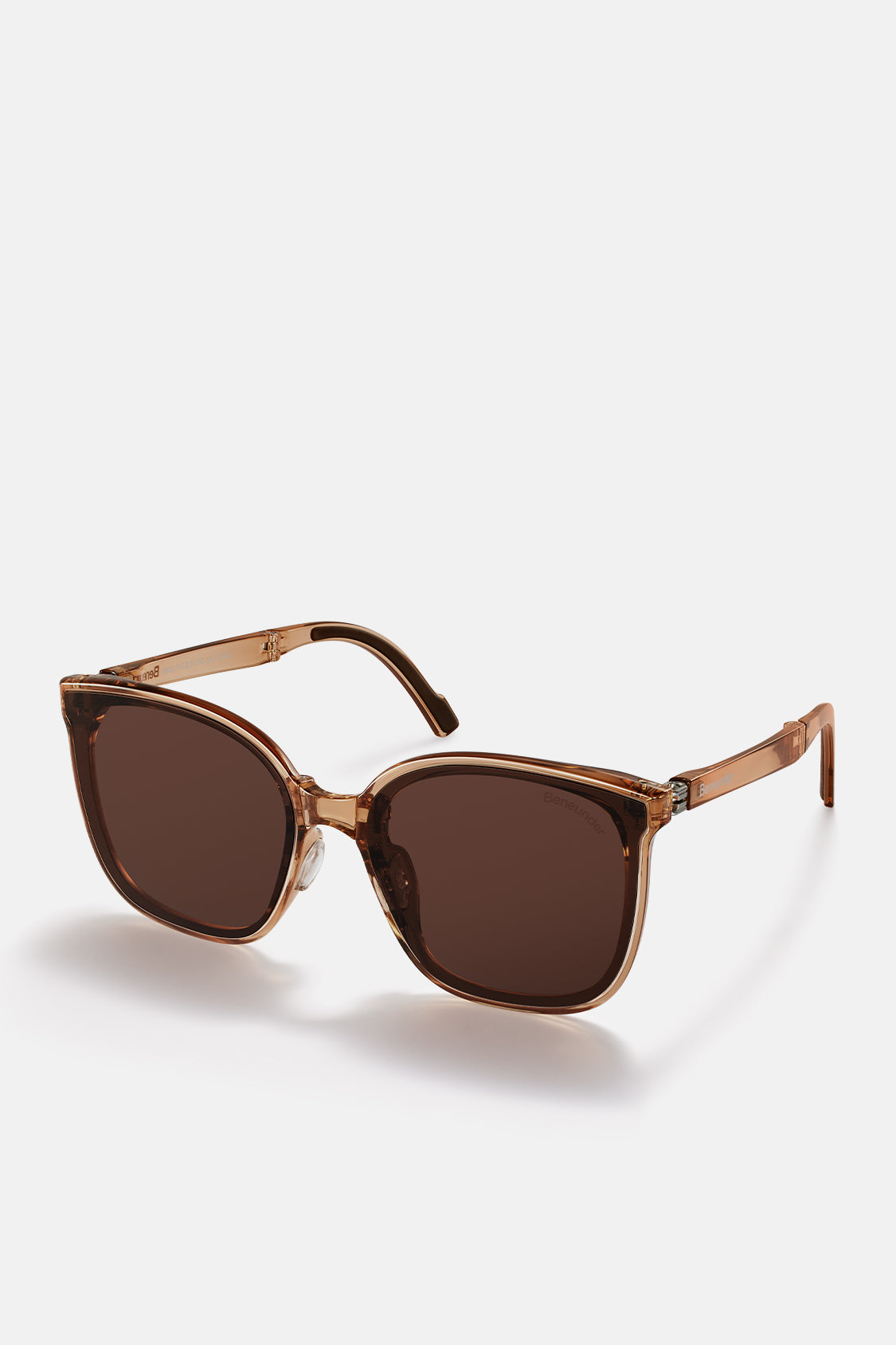 beneunder men's neonspace polarized folding sunglasses shades for women men #color_osmanthus brown