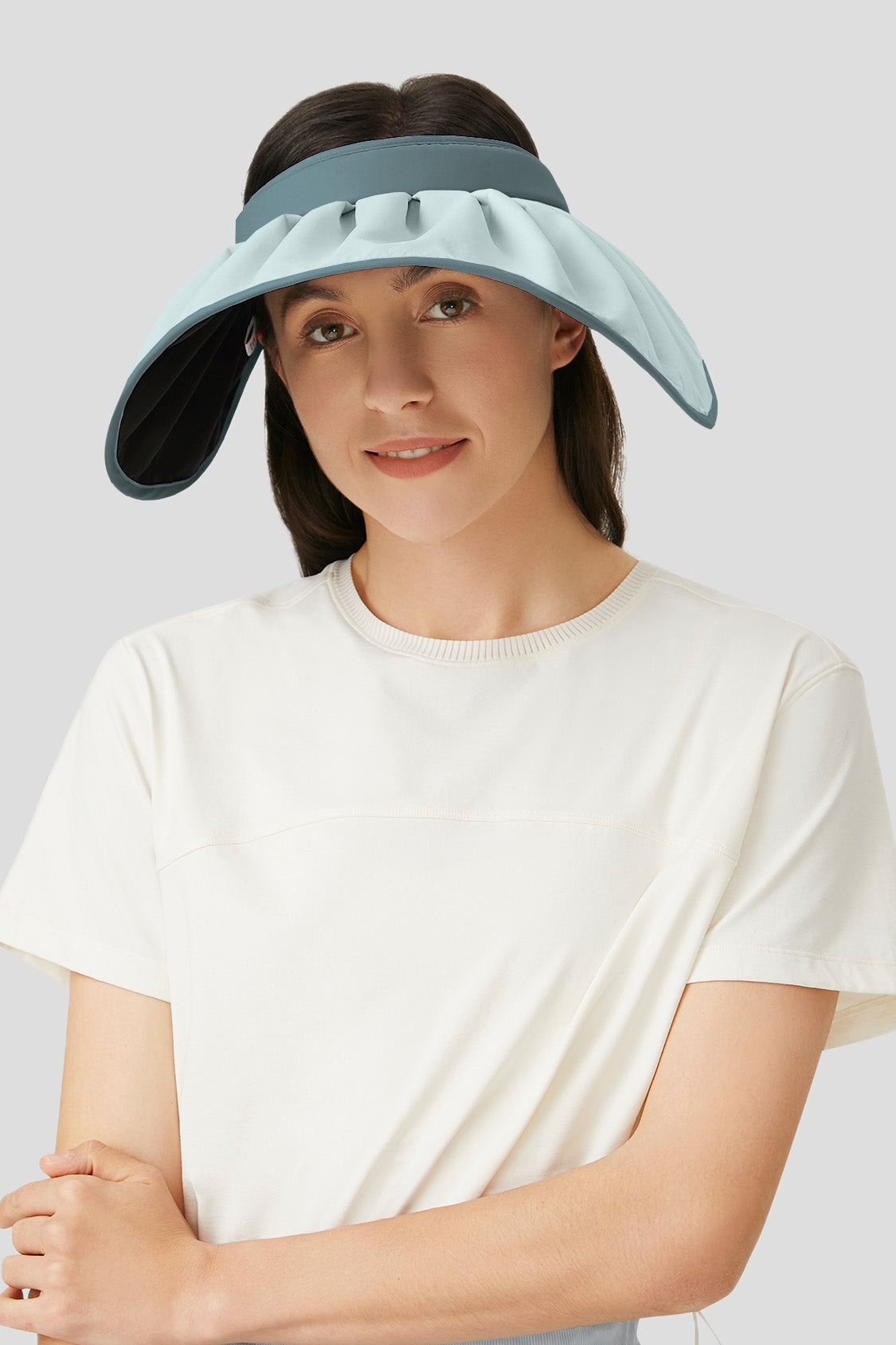 sun hat beneunder women's uv sun protection gardening bucket hat #color_nordic grey