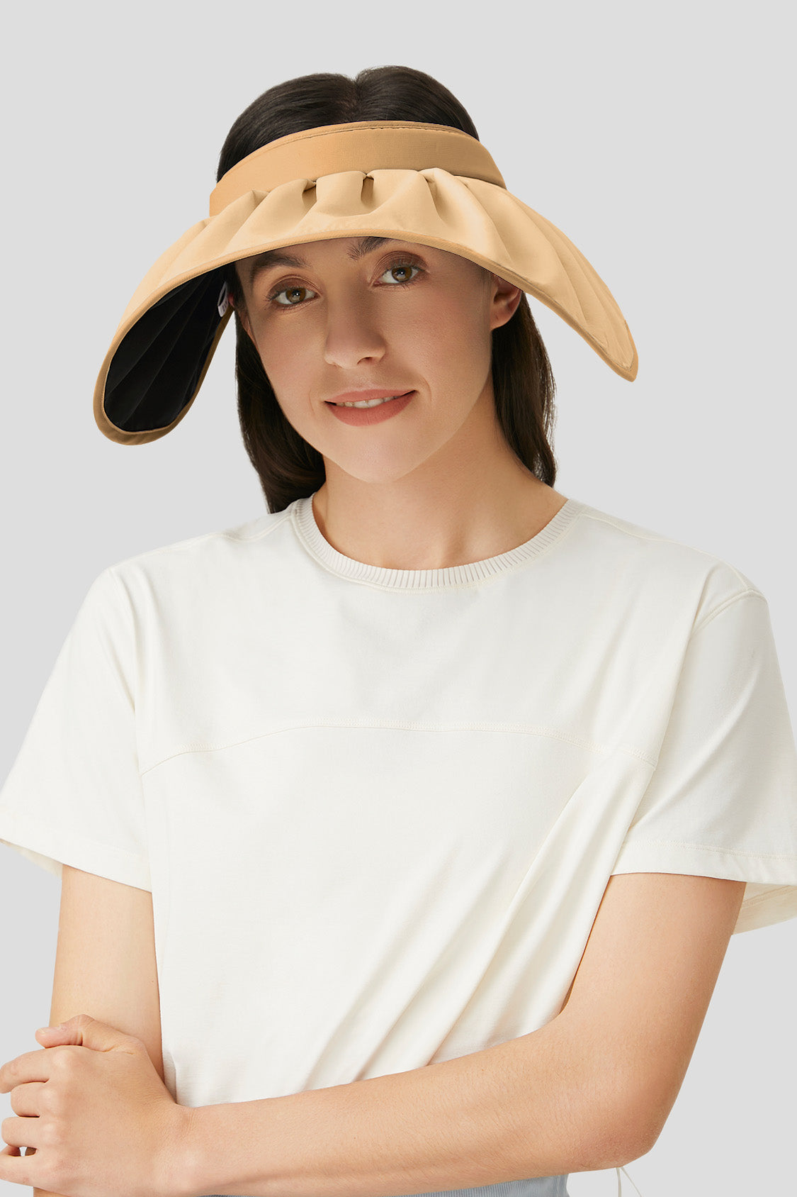 sun hat beneunder women's uv sun protection gardening bucket hat #color_coconut brown