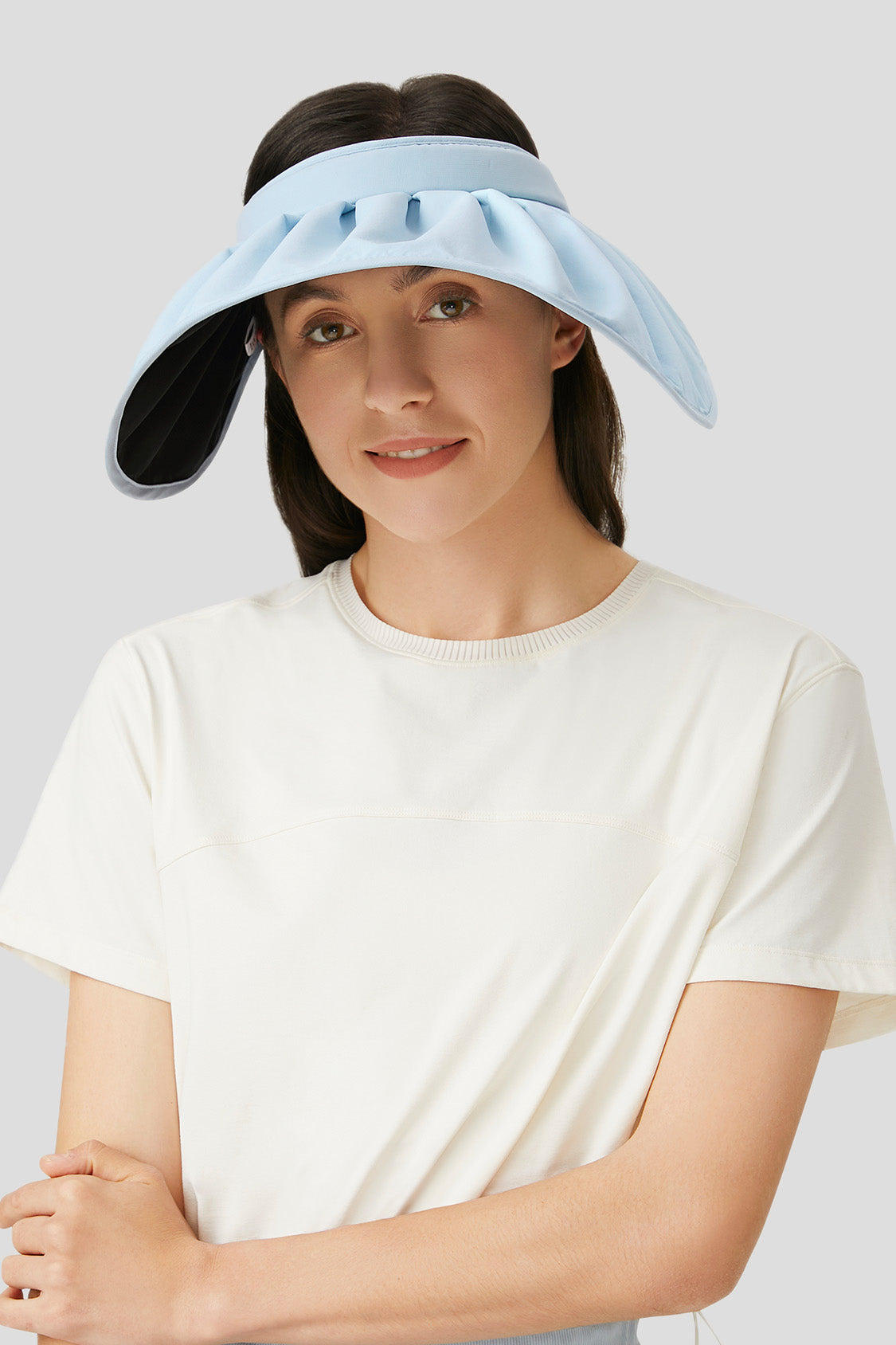 sun hat beneunder women's uv sun protection gardening bucket hat #color_misty blue